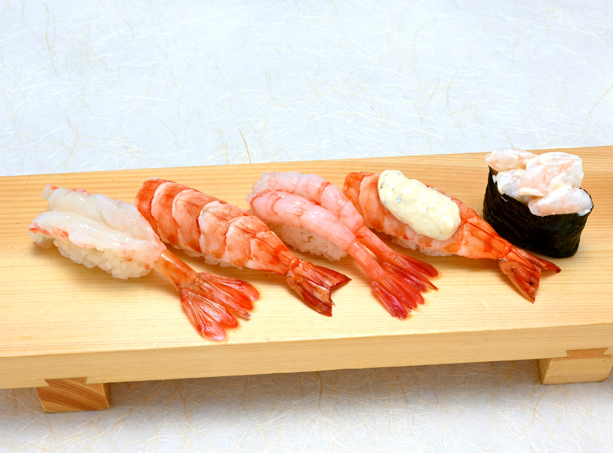 〈手軽な5貫〉海老づくしの写真
