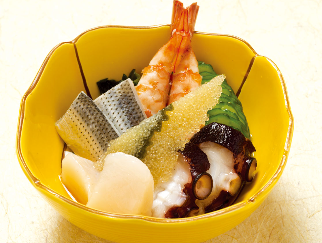 魚貝類の酢の物の写真