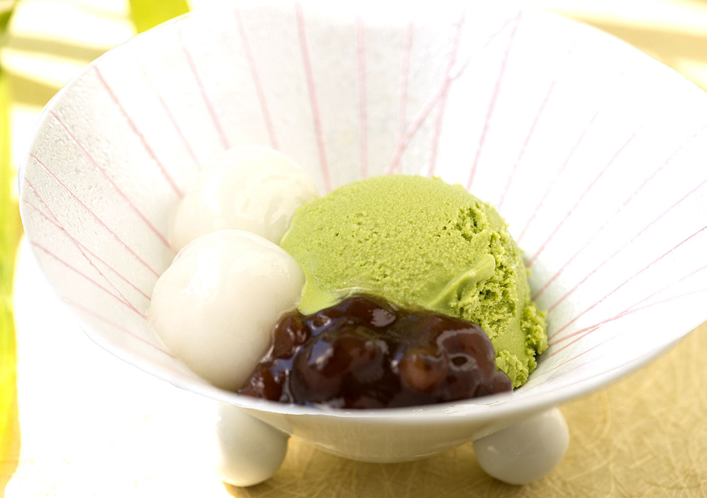 小倉白玉抹茶アイスの写真