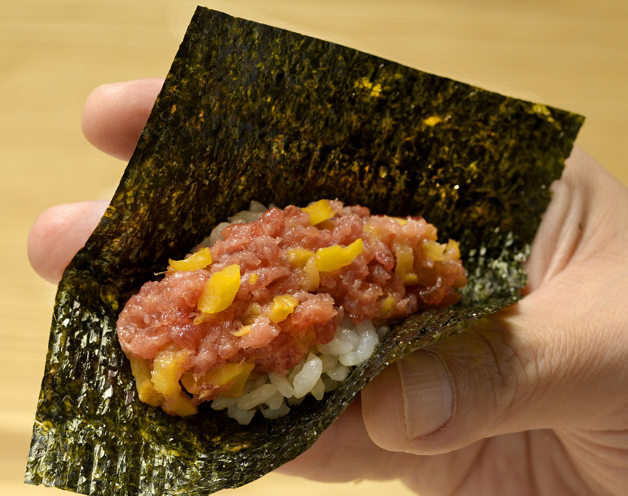 とろたく挟み巻の写真