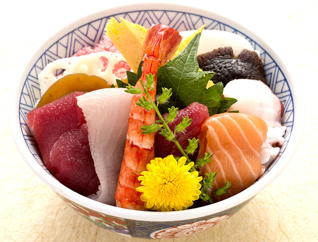 昔ながらのちらし丼の写真
